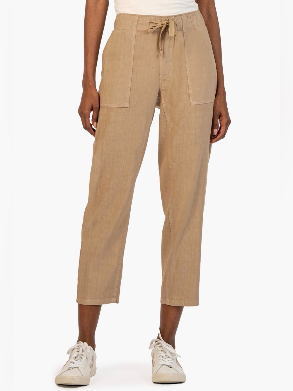 Kut from the Kloth Rosalie Straight Leg Pant Beige LP NWT STITCH FIX